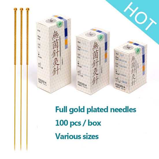 Cloud Dragon full gold plated acupuncture needles